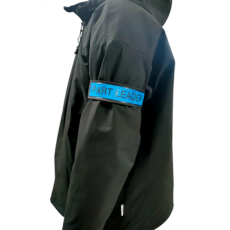 Dingfei Синий Гибкий Пользовательский логотип Ночная ходьба ноги руки бег ПВХ отражающий браслет