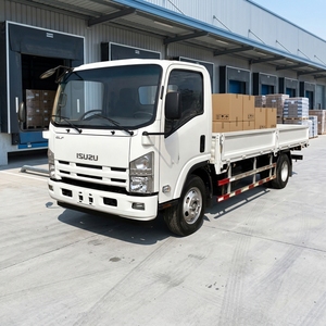Camión <span class=keywords><strong>de</strong></span> Plataforma Isuzu ELF Blanco, Camión <span class=keywords><strong>de</strong></span> Carga Abierta para Logística, Entrega y Transporte - Product Image 3