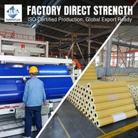 Tissu en PVC enduit 650GSM 450GSM 550GSM, bâche en PVC pour camion, auvent, tente
