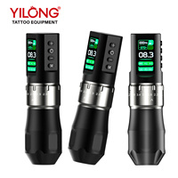 Machine à tatouer sans fil Yilong avec batterie intégrée rechargeable 1600mAh, course réglable, appareil professionnel PMU