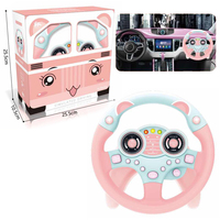 Jouet de simulation de conduite interactif pour enfants, musique légère électronique, volant pour siège auto avec lumière