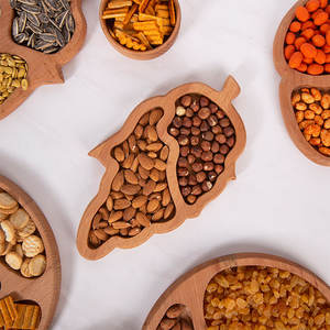 Offre Exceptionnelle : Plateau de Service Portable en Bois de Hêtre, 2 Compartiments, Idéal pour Collations - Product Image 6