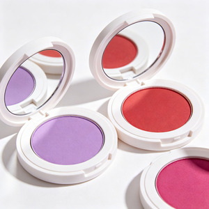 Private Label Round Powder Blush <b>Compact</b> Highly Pigmented Matte Face <b>Makeup</b> With Mirror Custom Logo OEM - Product Image 6