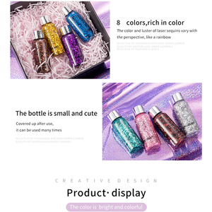 Gel corporel scintillant Handaiyan Teras pour cheveux, front, yeux, visage, bouche, paillettes laser, flash ultraviolet, peinture corporelle quotidienne pour festival - Product Image 6