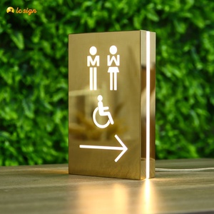 Alışveriş merkezi otel Wayfinding özel kapı işareti tuvalet tuvalet işareti - Product Image 1