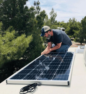 Vente en gros de systèmes solaires hybrides complets, système solaire hybride photovoltaïque 1 kW monté sur toit - Product Image 3