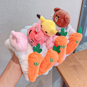 Spa de lana de las mujeres de encaje de pelo lavado de cara de cintas de lana de Coral ducha diadema arco de lavado punto maquillaje del pelo banda - Product Image 5