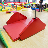 Barre horizontale réglable pour tout-petits et tapis, barres parallèles en acier personnalisables avec logo, rouge, écologiques, 120 cm, pour exercices à domicile