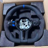 Volant en cuir M Sport bleu avec boutons pour BMW F10 F20 F30 F36 F80 F82 F01 F18 X3 X5 E90 E92 E70 M3 M5 - Vente en gros