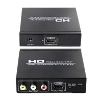 4K HDMI uyumlu CVBS RCA Kompozit AV Dönüştürücü Adaptör Koaksiyel 3.5mm Ses Çıkışı HD - AV Video Bölücü TV Kutusu Oyunları için
