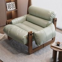 Fauteuil poire de style médiéval, chaise île en jersey, chaise de loisirs, fauteuil inclinable individuel pour balcon, mobilier de salon en bois massif