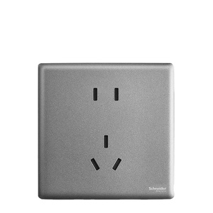 Schneider-NP1426_10US_SL_C1 10A Jane Platinum PC Socket 5 Outlets CN <b>Plug</b> Standard Smoke Cloud Ash Industrial Hospital Use <b>WiFi</b> - Product Image 4