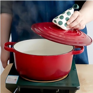 Guante de Cocina Triangular Antideslizante con Aislamiento Térmico, Resistente a Altas Temperaturas, de Algodón, Portátil - Product Image 5