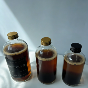 Impresión de Etiquetas y Logotipos, Botella Redonda de Vidrio para Bebidas, 8oz 250ml 12oz 350ml 500ml 16oz, Transparente con Tapa Metálica de Rosca de 28mm - Product Image 6