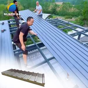 Tuiles de <span class=keywords><strong>toiture</strong></span> en aluminium isolées haute résistance Sunto, panneaux sandwich en aluminium isolés <span class=keywords><strong>pour</strong></span> climat tropical - Product Image 1