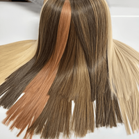 Extensions de cheveux humains Remy à double trame, cuticules intactes, blondes européennes, Starose Qingdao, teintes à la machine