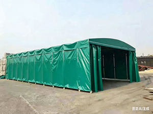   Toldo telescópico retráctil para garaje de coches - Carpa móvil plegable y retráctil para protección de vehículos - Product Image 5