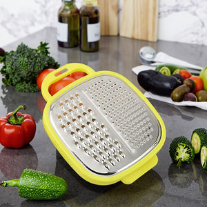 Râpe et coupeur de boîte à lunch en acier inoxydable, <span class=keywords><strong>ustensile</strong></span> de cuisine manuel <span class=keywords><strong>pour</strong></span> pommes de terre, <span class=keywords><strong>carottes</strong></span>, légumes, melon, coupe facile à nettoyer - Product Image 2