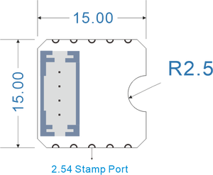 Le capteur de gaz H2S de la série Heltec Quick Link, puce GM-602B, a un emballage avec trou de fixation (LGA) pouvant être directement soudé sur le circuit. - Product Image 4