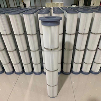 Filtre à poussière industriel en polyester pour usine de ciment, remplacement de filtre pour équipement de nettoyage de conduits d'air