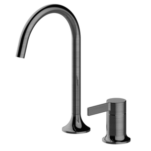 <span class=keywords><strong>Robinet</strong></span> de lavabo de salle de bain à 2 trous, eau chaude et froide, montage sur plan, poignée unique, finition noire mate, laiton, <span class=keywords><strong>robinet</strong></span> de lavabo - Product Image 3