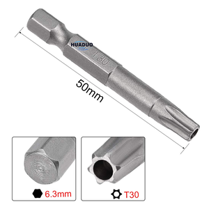 ดอกไขควงแม่เหล็ก Torx T30 ขนาด 50 มม. หัวหกเหลี่ยม 1/4 นิ้ว สำหรับเครื่องมือไฟฟ้า ผลิตตามแบบ OEM สำหรับนาฬิกา ของเล่น และโทรศัพท์มือถือ - Product Image 4