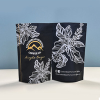 Sachet Doypack personnalisé avec valve, 8oz 12oz, pour café, blanc, avec fermeture éclair, pour emballage de grains de café