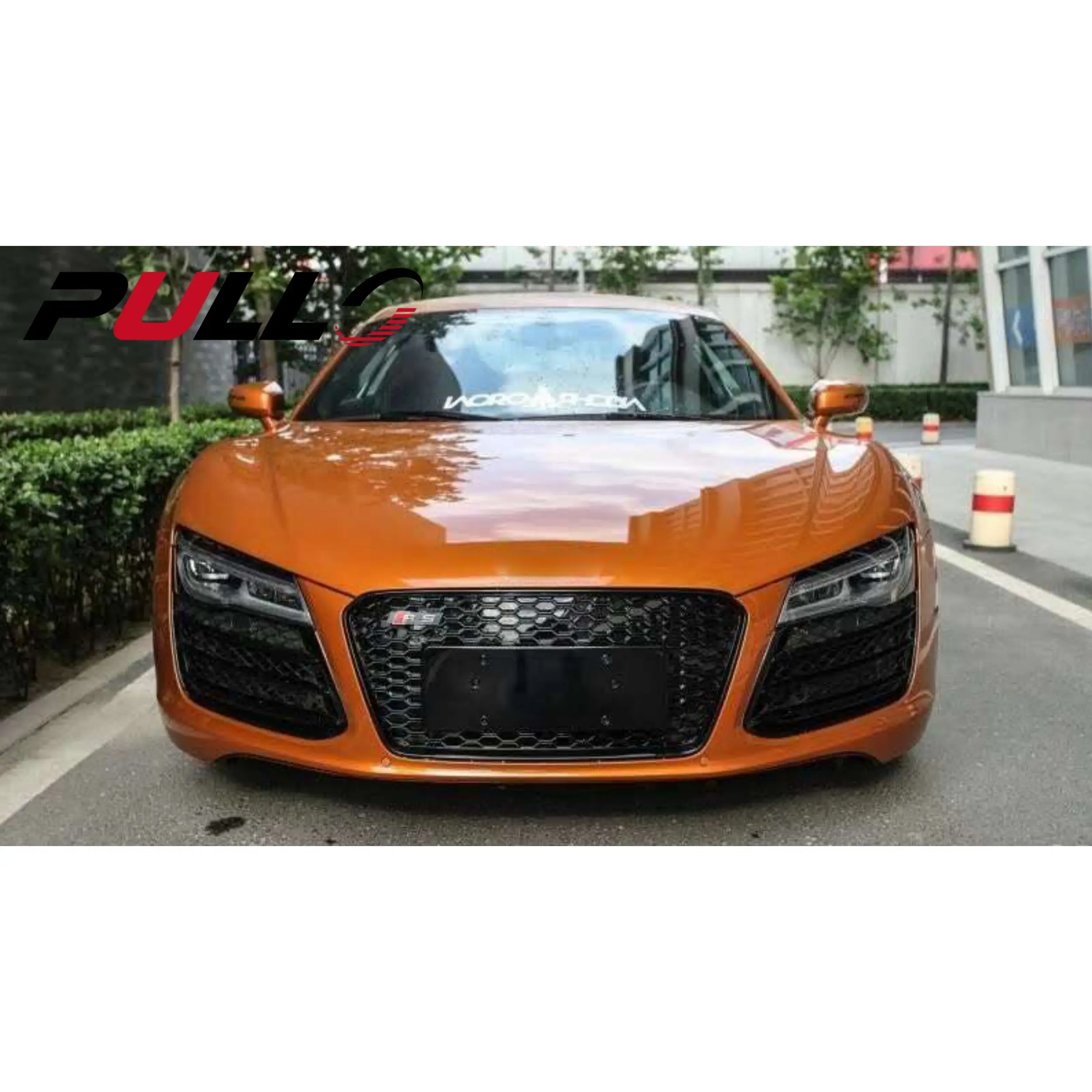 Griglia per auto di vendita calda per Audi R8 2013-2015 anno a RS paraurti anteriore griglia superiore griglia per auto accessori per auto pezzi di ricambio per auto