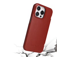Haute quantité en cuir double Structure à rabat en cuir souple mince pour iPhone 15 14 Pro Plus ProMax étui de téléphone professionnel Protection complète