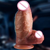 OEM Gode en silicone réaliste, grand, souple, électrique, télescopique et vibrant, de grande taille, pour femmes, jouet sexuel