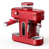 Machine à café électrique semi-automatique, moulin à café, machine à expresso, 15 bars, programmable, 3 en 1, usage hôtelier et domestique, ODM