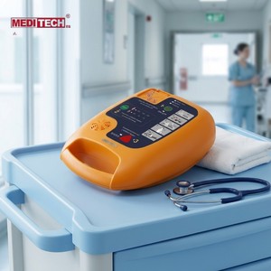Défibrillateur portable <span class=keywords><strong>Auto</strong></span> Rhythm Check Defi5S <span class=keywords><strong>AED</strong></span> CE ISO Classe II ABS pour les soins en clinique et en ambulatoire - Product Image 1