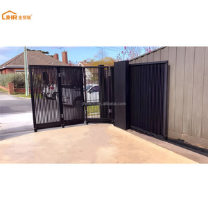 JHR 90 Degree <strong>Corner</strong> Sliding Gate Driveway Automatic Driveway Folding Curve <strong>Corner</strong> Gate Modern Metal Gate Motorised <strong>Corner</strong> - Product Image 3