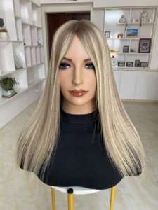 Topper de Cabello Humano Natural al por Mayor, Base de Seda, Tamaño 9x9, Invisible y Transpirable para Mujeres # TCT4 - Product Image 3