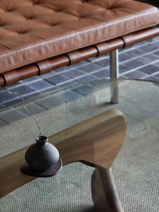 Nordic Retro-vintage Modern Isamu for Solid Wood Frame Ultra-minimalist Coffee <b>Table</b> <b>Table</b> Requires Assembly - Product Image 5