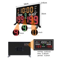 Tableaux de scores visuels double face YIZHI pour bureau, rechargeables, numériques, portables, avec télécommande