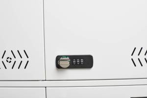 Thép Kim Loại Gương Hệ Thống Organizer Kệ Làm Việc Phòng Tập Thể Dục Kết Hợp Thông Minh Khóa Kỹ Thuật Số Key Box Tủ Locker Cho Trường Học - Product Image 6