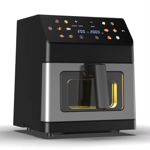 Aifa prix d'usine 5L 5.5L 6L 7L 8L acier inoxydable manuel sans huile grand écran tactile LED 360 Visible Widow friteuse à air numérique - Product Image 3