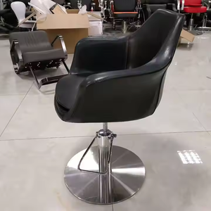 हेयर सैलून उपकरण मूल्य सूची हेयरड्रेसिंग कुर्सी काले आरामदायक सैलून स्टाइलिंग कुर्सी आधुनिक - Product Image 5