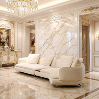 Canapé italien minimaliste pour la nouvelle collection Vivienne, ensemble de canapés en tissu en forme d'arc, librement combinable, pour salons de villas, grande taille