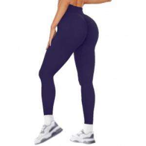 Showitty Women's High-Waisted Butt Lifting Workout Gym Yoga Dark Grey XXS-XXL Seamless <b>Nylon</b>/Spandex <b>Leggings</b> Made China ODM - Product Image 2