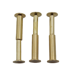 Remaches de latón para cubertería, remaches de compresión con cabeza avellanada, remaches macho y hembra para mangos de cuchillos - Product Image 1