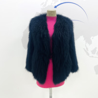 Veste en fourrure de raton laveur véritable de haute qualité, vêtements d'extérieur courts à la mode pour femmes