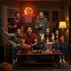 Basketball Neon <b>Sign</b> LED Neon Light USB Powered for Wall Decor Dimmable Neon <b>Sign</b> for Living Room Bedroom Man Cave - Product Image 6
