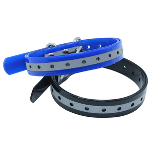 PVC tali hewan peliharaan kerah kualitas baik reflektif film dilapisi kerah hewan peliharaan pita tahan air pvc dilapisi pita TPU kerah untuk hewan peliharaan - Product Image 1