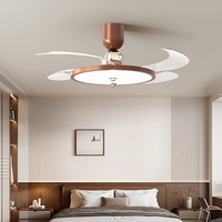 Ventilateurs de plafond intelligents LED de 42 pouces avec lampes LED, rotation de lecture pour salon, maison avec télécommande Wifi, vente chaude 2026