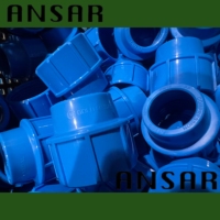 Raccord de compression PP 50 mm, connecteur droit égal pour tuyau HDPE/PE, raccord d'alimentation en eau pour l'irrigation