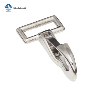 Mousqueton P14 en alliage de zinc moulé sous pression avec déclencheur à boulon et anneau pivotant ou fixe, en acier inoxydable nickelé pour laisse de chien - Product Image 5