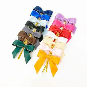 纸袋定制巧克力花盒礼品包装预装丝带蝴蝶结