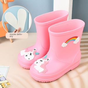 <span class=keywords><strong>Botas</strong></span> <span class=keywords><strong>de</strong></span> lluvia impermeables bonitas <span class=keywords><strong>de</strong></span> princesa para bebés, niños y niñas, zapatos <span class=keywords><strong>de</strong></span> <span class=keywords><strong>agua</strong></span> con forro polar sin cordones, estilo exterior antideslizante - Product Image 6
